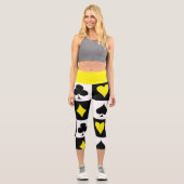 Leggings Capri Jeu de cartes (Recto)