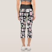 Leggings Capri Jeu de cartes Mahjong (Verso)