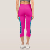 Leggings Capri Jeune groupe - arrière - plan bleu dégradé de conc (Verso)
