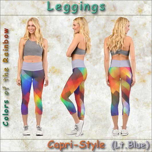 Leggings Capri JEUNES DE STYLE CAPRI - Couleurs de l'arc-en-ciel 