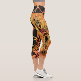 Leggings Capri Jeunes filles et Giraffe Capri