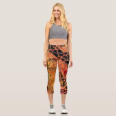 Leggings Capri Jeunes filles et Giraffe Capri (Recto)