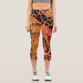 Leggings Capri Jeunes filles et Giraffe Capri (Recto)