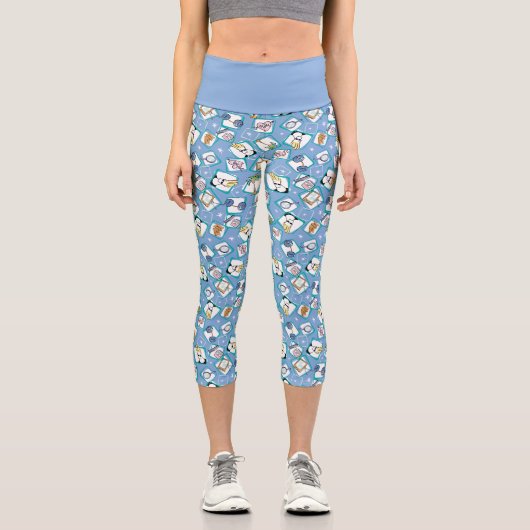 Leggings Capri Johnny Bravo Icon Pattern (Recto)