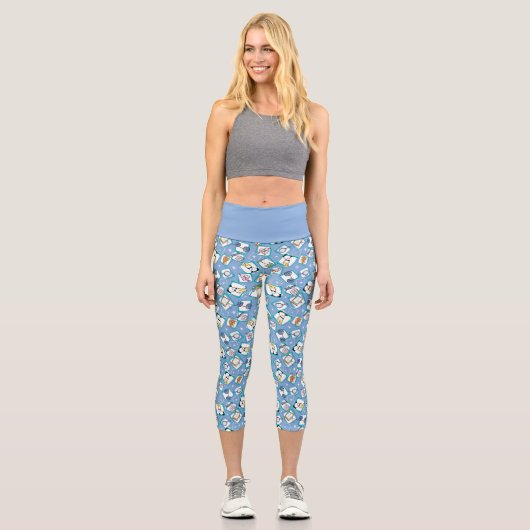 Leggings Capri Johnny Bravo Icon Pattern (Recto)