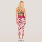 Leggings Capri Joli Coeur Rouge Rose Sucré (Verso)