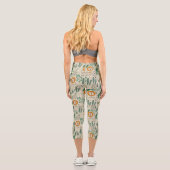Leggings Capri Joli Doodle Lion Jungle Rainforest Motif (Verso)