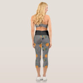 Leggings Capri Joli Doodle Motif Halloween Yoga (Verso)