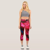 Leggings Capri Joli Ensemble De Roses Rouges (Recto)
