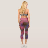 Leggings Capri Joli Feuilles tropicaux (Verso)