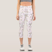 Leggings Capri Joli Motif de Starburst blanc Yoga (Recto)