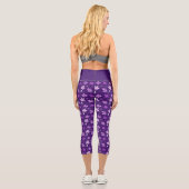 Leggings Capri Joli Motif Floral Faisy Violet (Verso)