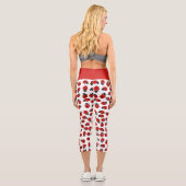 Leggings Capri Joli Motif rouge et noir Ladybug (Verso)