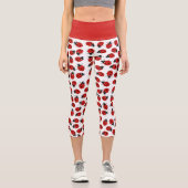 Leggings Capri Joli Motif rouge et noir Ladybug (Recto)
