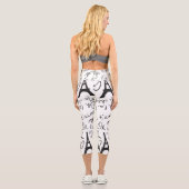 Leggings Capri Joli Paris Chic noir et blanc (Verso)