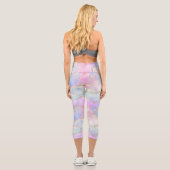 Leggings Capri Joli Pastel Agate | Aquarelle de la veine Parties (Verso)