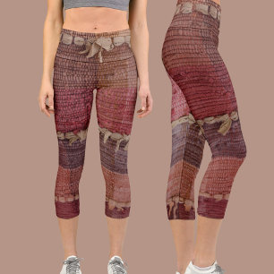 Leggings Capri Joli Tapis Rags Bohème Chic Multicolore
