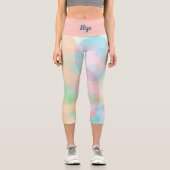 Leggings Capri Jolie Abstraite Pastel Dreamy Ellipses (Recto)