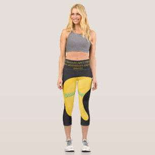 Leggings Capri Jolie Art de Fruits / Esthétique de la Nourriture