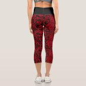 Leggings Capri Jolie dentelle rouge délicieuse (Verso)