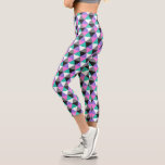 Leggings Capri Jolie fille chic Motif géométrique moderne<br><div class="desc">Ce design moderne présente une motif géométrique amusante en rose, violet, turquoise, gris, noir et blanc. Parfait pour les fêtes d'Halloween. #halloween #fêtes #saisonnière #fête #fun #mode #leggings #vêtements #mode #halloweenstyle #halloweenparty #fête #halloweenfashion #halloweenfashion #trickortraite #fitness #fitnessapparel #vêtements #cadeaux #sports #fitnessvêtements #style #style #tendance #tendance</div>