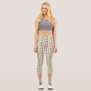 Leggings Capri Jolie olives joyeux chantant dessin animé