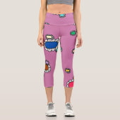 Leggings Capri jolies fleurs (Recto)