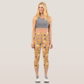 Leggings Capri Jouer des fantômes d'Halloween et des sorcières Mo (Recto)