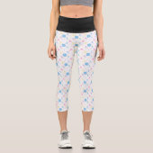 Leggings Capri Joueuses de softball étoiles (Recto)