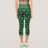 Leggings Capri Jour de la Saint Patrick géométrique Celtic Triske (Verso)