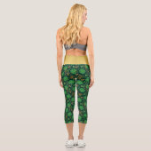 Leggings Capri Jour de la Saint Patrick Gold Trefoil Ruban Lucky (Verso)