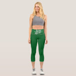 Leggings Capri Jour de la Saint Patrick Sassy Lassie Funny Irish<br><div class="desc">Jour de la Saint Patrick Sassy Lassie Funny Irish</div>