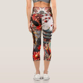 Leggings Capri Jour de l'an chinois Dragon 2024 Zodiac Anniversai (Verso)