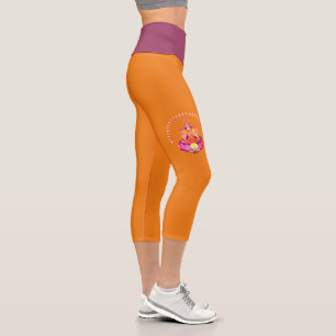 Leggings Capri Joyeux Diwali - Deepalavi déesse Lakshmi 1