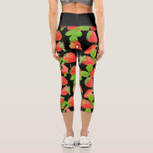 Leggings Capri Juicy lichee motif sur arrière - plan transparent (Verso)
