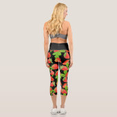 Leggings Capri Juicy lichee motif sur arrière - plan transparent (Verso)