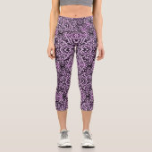 Leggings Capri Jungle pourpre (Recto)