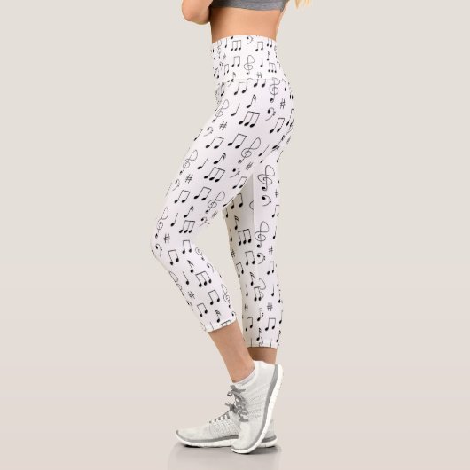 Leggings Capri Juste Noté Blanc (Gauche)