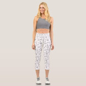 Leggings Capri Juste Noté Blanc (Recto)