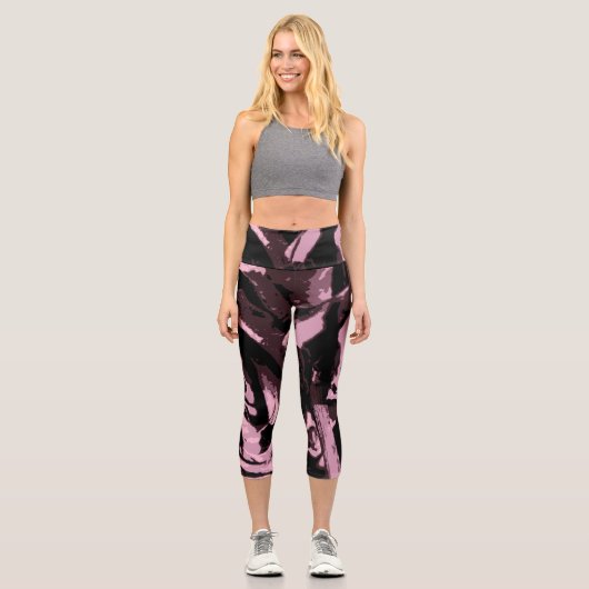 Leggings Capri Juste quelques Roses (Recto)