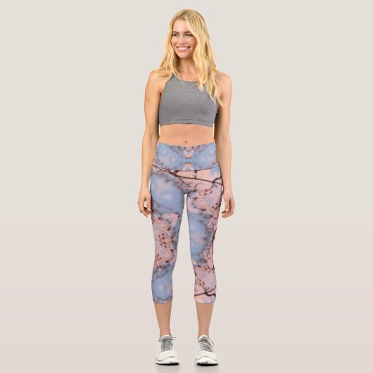 Leggings Capri Kaleidoscope Matin Bleu & Frost Rose (Recto)