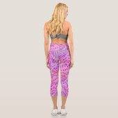 Leggings Capri Kaleidoscope rose (Verso)