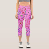 Leggings Capri Kaleidoscope rose (Recto)