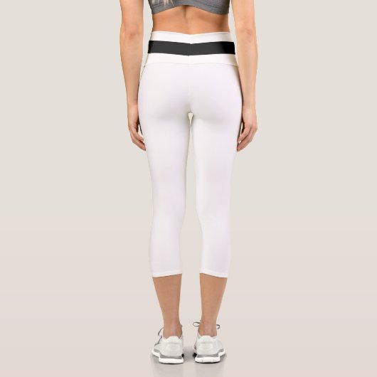 Leggings Capri Karate Judo Black Belt Amusant (Verso)