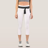Leggings Capri Karate Judo Black Belt Amusant (Recto)