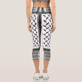 Leggings Capri Keffiyeh palestinien (Verso)