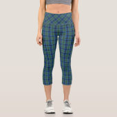 Leggings Capri Keith Clan Scottish Tartan Plaid Motif (Recto)