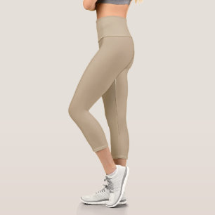 Leggings Capri Khaki yoga féminin