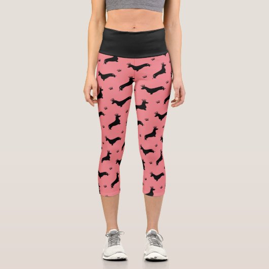Leggings Capri King Short Hair Dachshund - motif 1 (Recto)