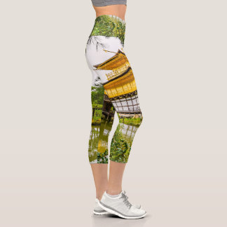 Leggings Capri Kinkaku-ji, le pavillon d'or, Kyoto